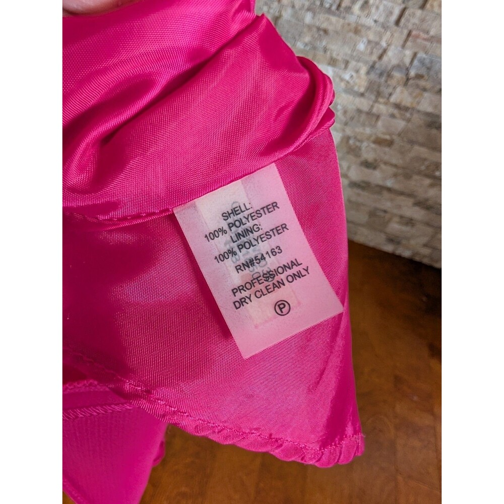 Calvin Klein High Neck Halter Sleek Pink Backless Formal Maxi Dress Gown Size 4 - Picture 13 of 13
